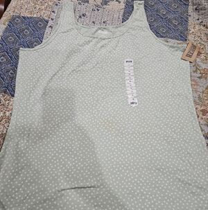 Duluth Green Polka Dot Tank Top